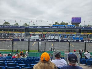 fangio view of pits